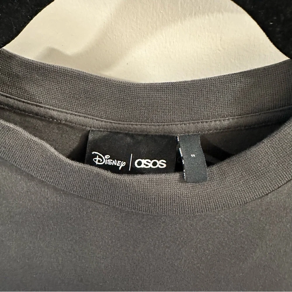 ASOS x Disney Mickey and Friends Oversized T-Shirt in Grey with Back Graphic